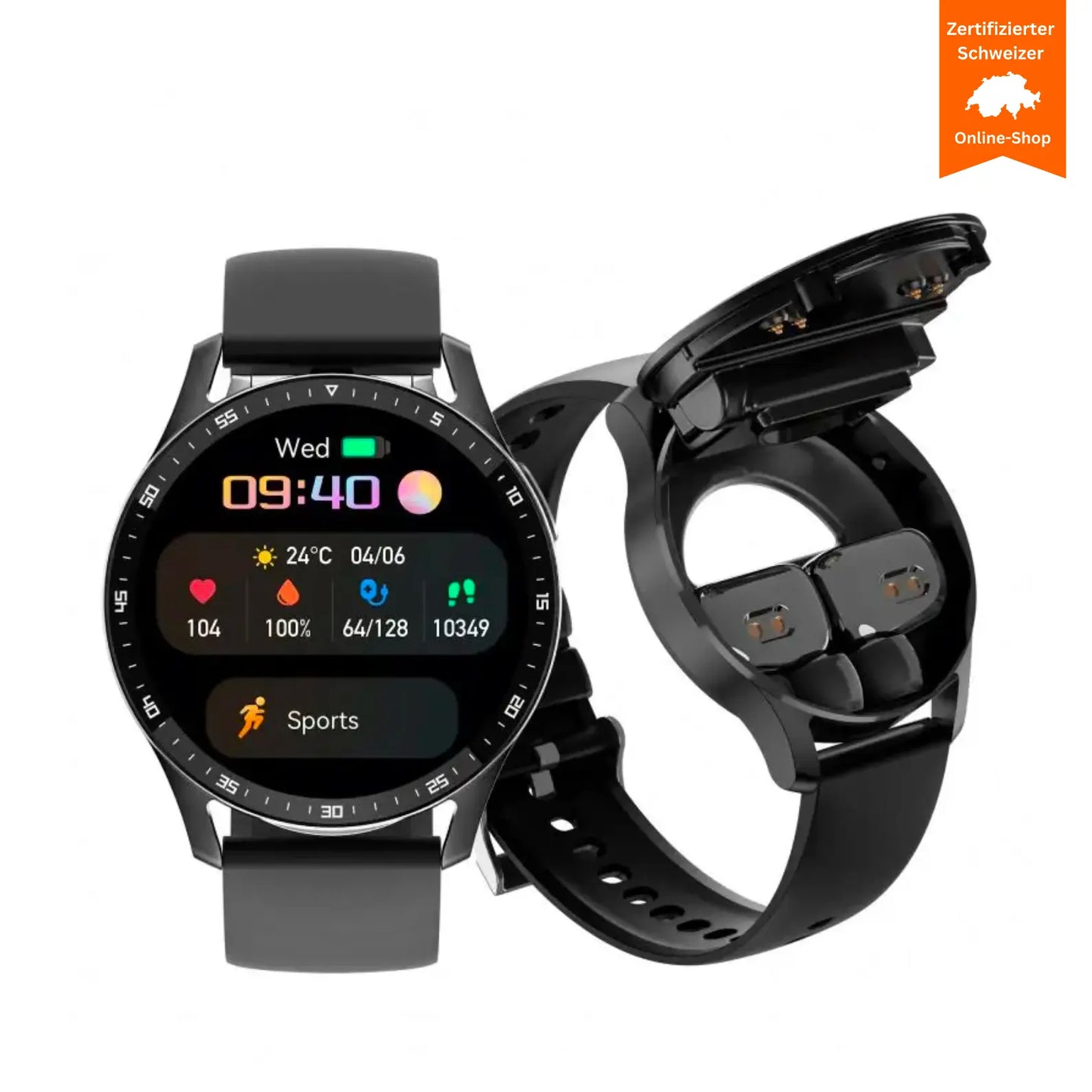 2 in 1  Max Herren Smartwatch