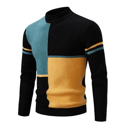 Leo - HerbstPullover für Männer in buntem Design