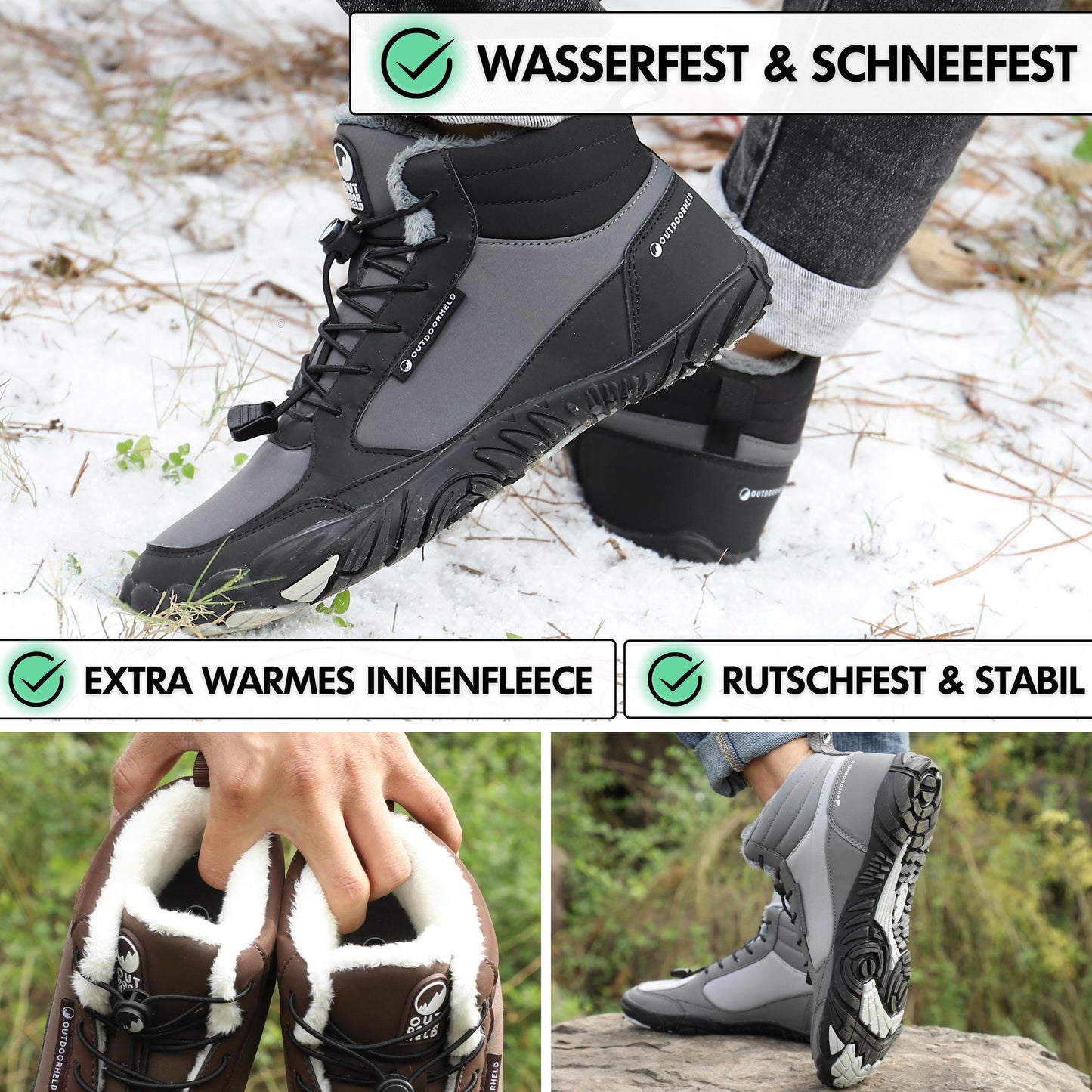 Winter Prime - wasserfeste Barfußschuhe