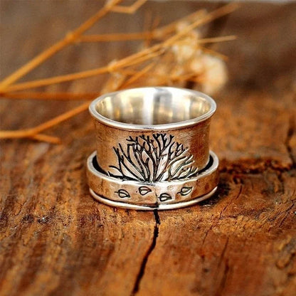 Baum des Lebens Spinner Meditation Ring