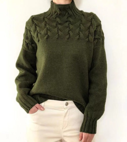 Mabel | Eleganter Pullover aus Zopfstrick