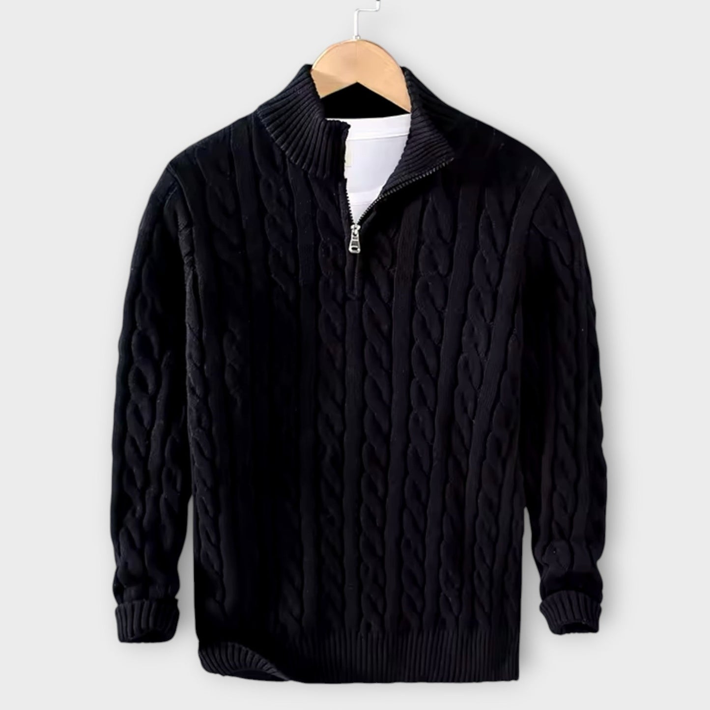 Lorenzo - Gemütlicher & Eleganter Half-Zip Pullover