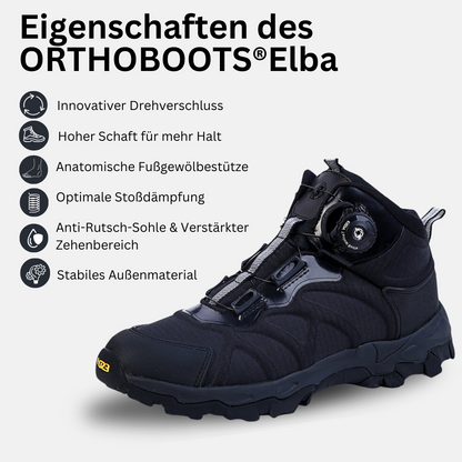 Swissvendo® Elba - orthopädische Outdoor- & Wanderschuhe mit innovativem Drehverschluss & hohem Schaft