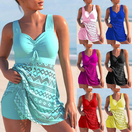 Texel™| Gestepptes Tankini-Set