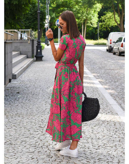 GRACE- V-AUSSCHNITT SOMMERKLEID