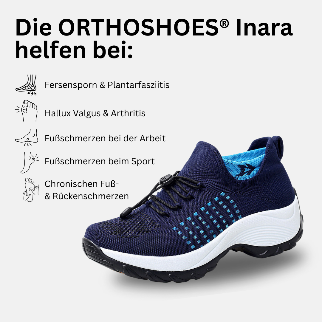 Swissvendo Inara - Ergonomischer & leichter Schmerzlinderungs-Sneaker mit Gummizug